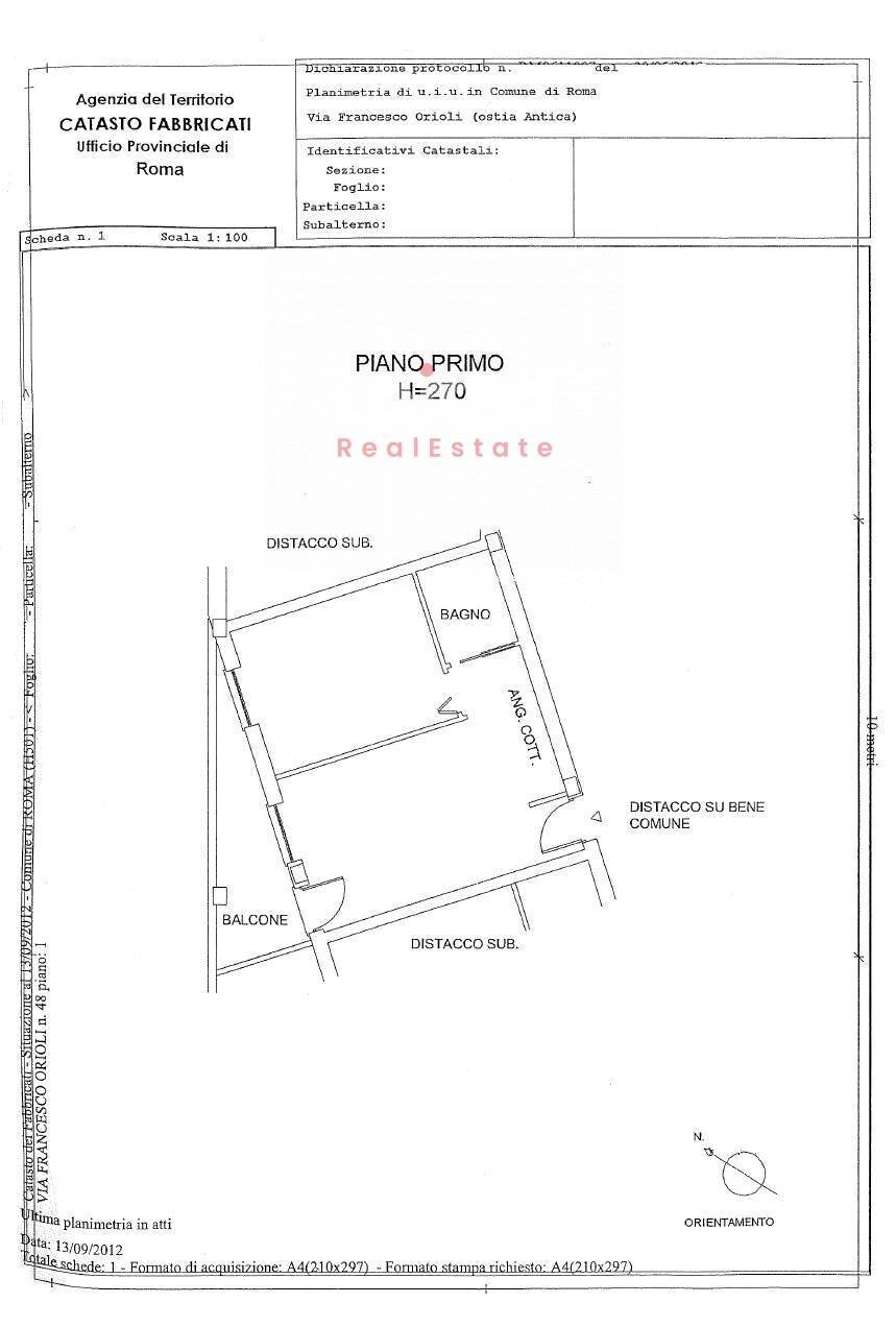 Foto 19 - Two-room apartment Via Francesco Orioli, Roma - floor plans 1