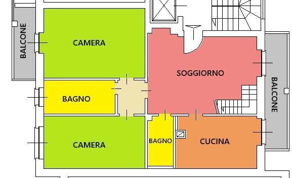Foto 27 - Four-room apartment Via Gandhi, Rottofreno - floor plans 1