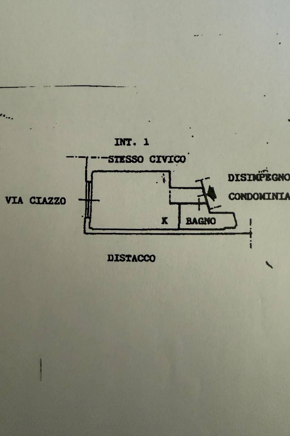 Bilocale Genova (zona Quarto) - planimetria 1