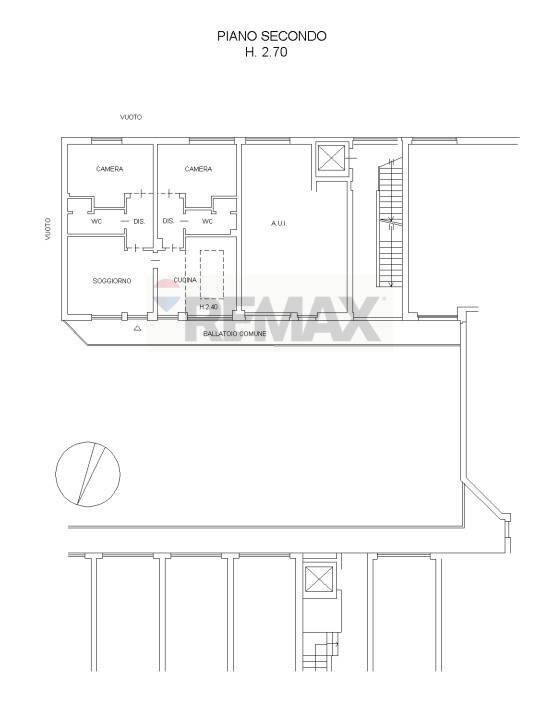 Pianta 2D - Two-room apartment Via Watt
 
11, Milano - floor plans 1