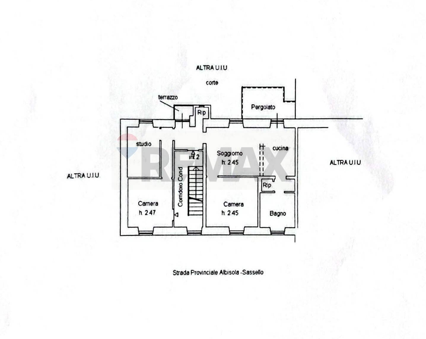 Pianta 2D - Quadrilocale Sassello - planimetria 1