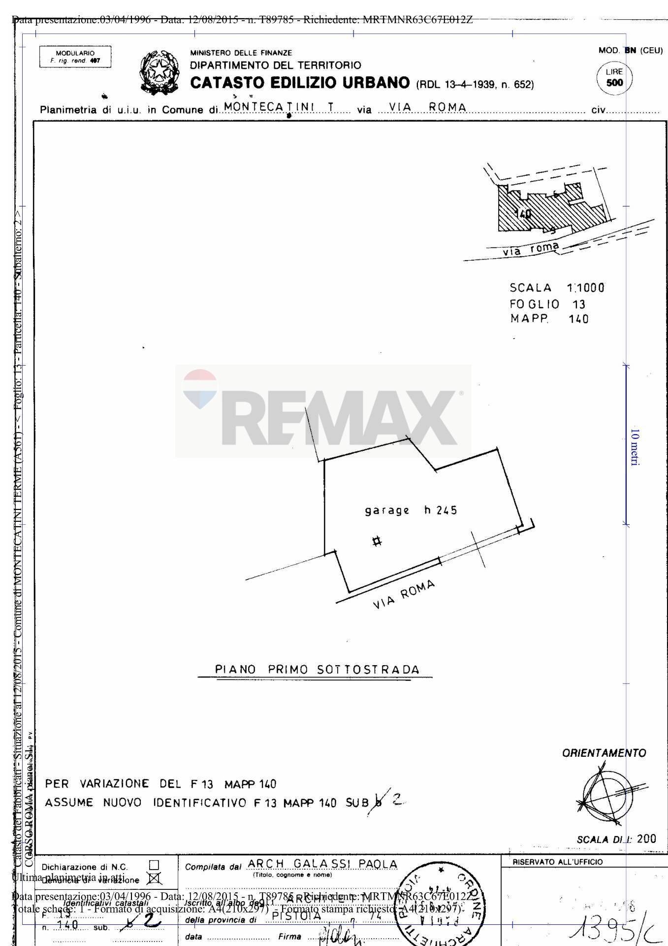 Pianta 2D - Villa Montecatini-Terme - planimetria 1