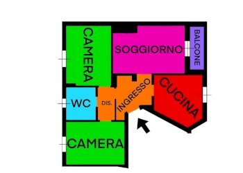 Planimetria - Three-room apartment via Val Trompia, 84, Milano - photo 50