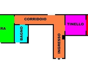 Planimetria - Bilocale via Antonio Aldini, 16, Milano (zona Quarto Oggiaro) - foto 14