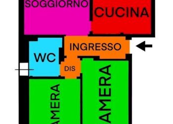 Planimetria - Trilocale via Valsassina, 18, Milano - foto 36