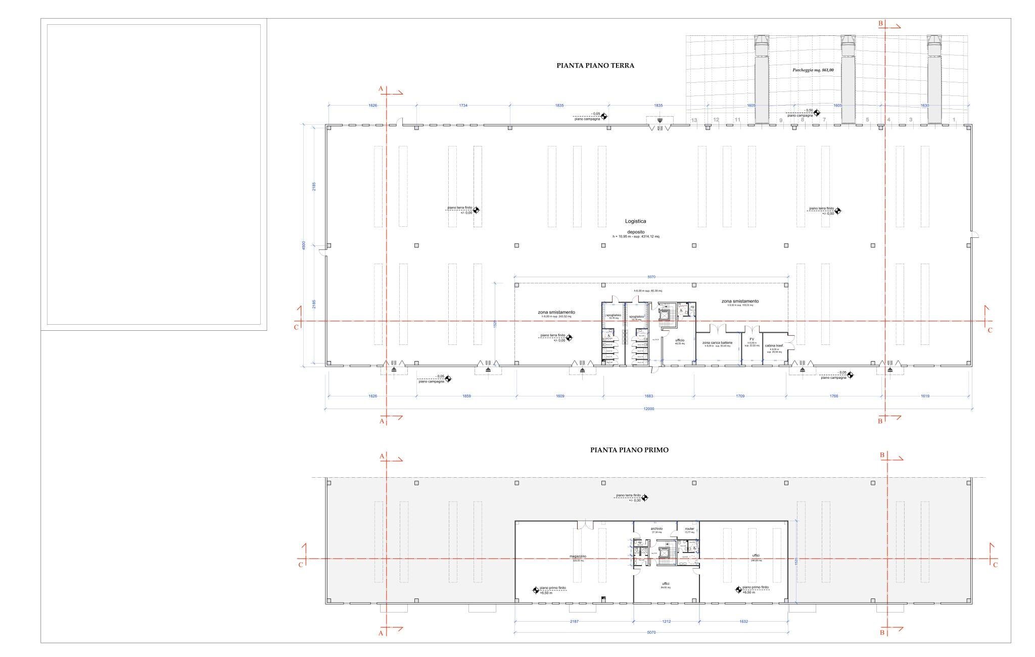 Warehouse via Vecchia Fiorentina Tronco 1, 86A, Quarrata - floor plans 1