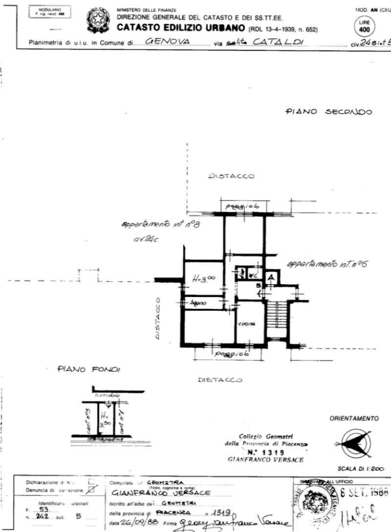 IMG_8176 - Appartamento salita Cataldi, 24 B, Genova (zona Sestri Ponente) - planimetria 1