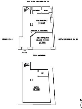 Negozio all'asta corso Valparaiso, 62, Chiavari - planimetria 1