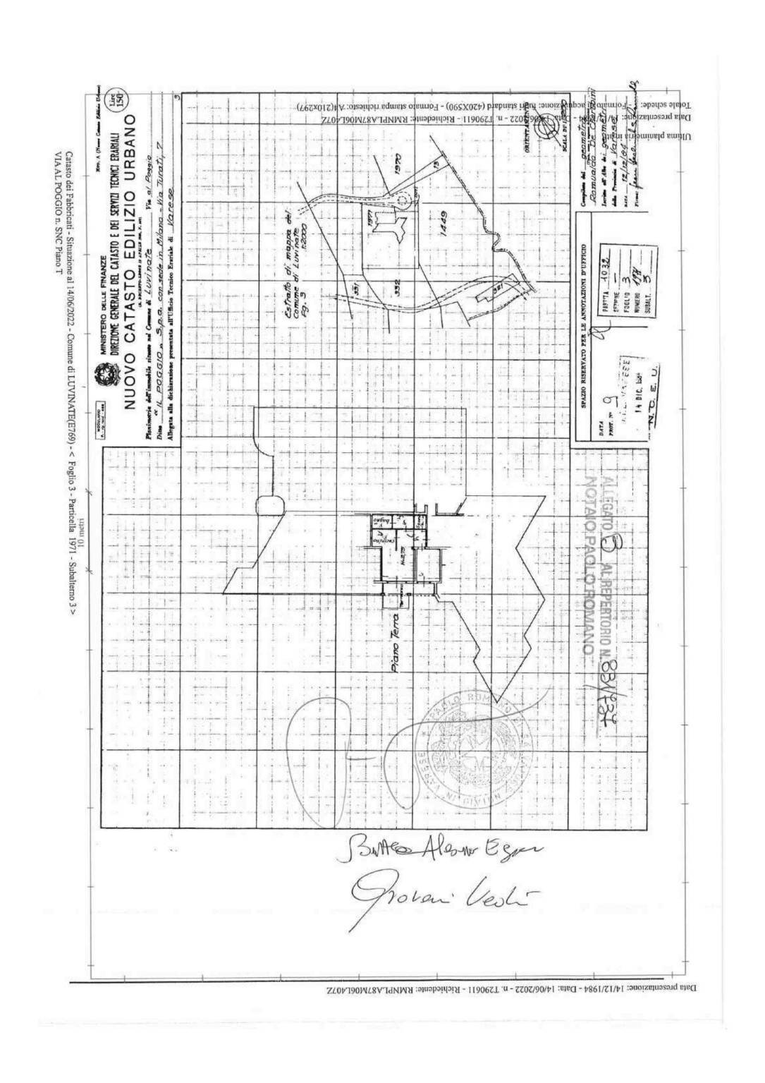Trilocale via al Poggio, Luvinate - planimetria 1