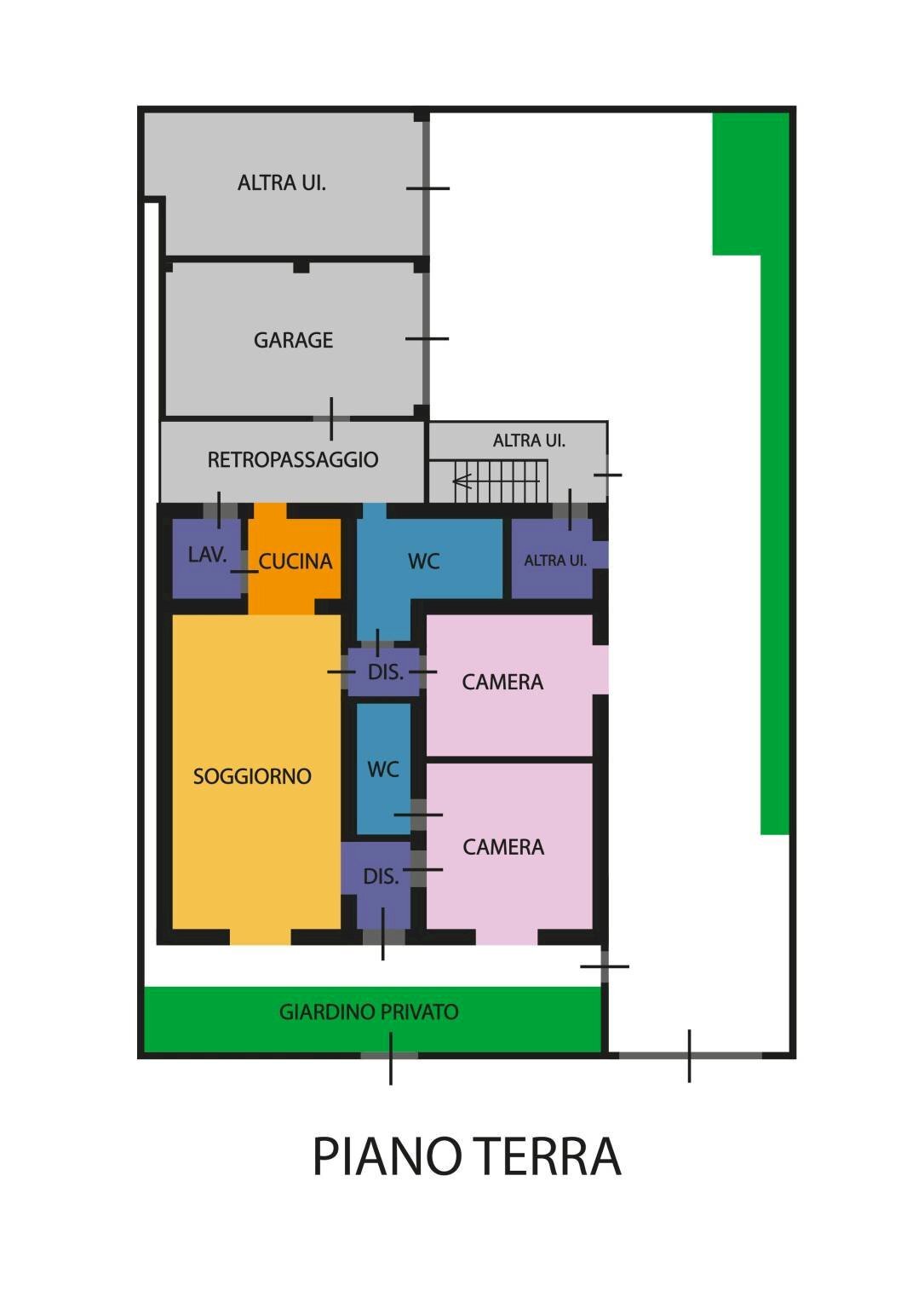 Trilocale via Rovigno, Ravenna - planimetria 1