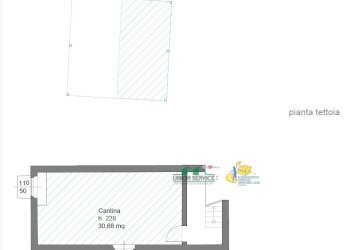 Immagine pianta tettoia e piano interrato.png - Casa indipendente Via Giosuè Carducci 3, Medesano - foto 29