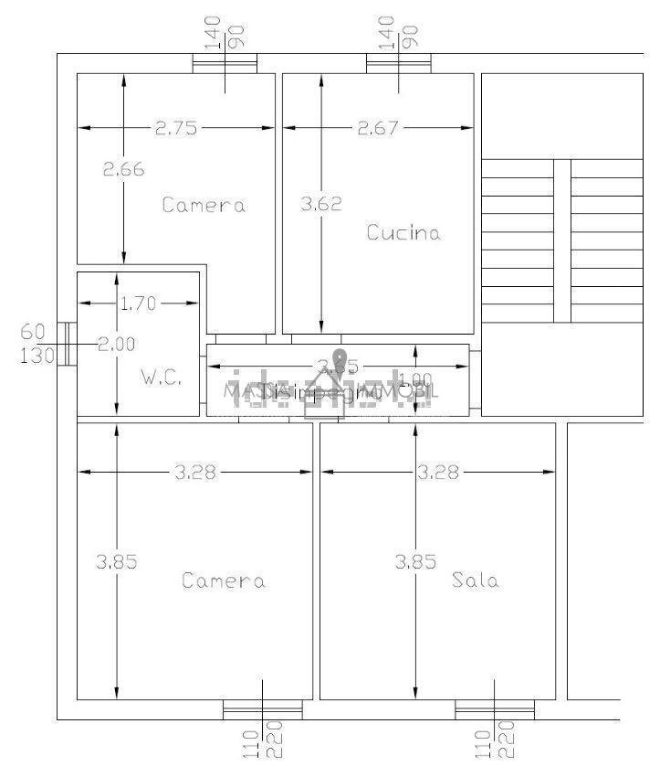 1058529-j6x9b18r9l.jpg - Portion of a house Via dei Lecci 3, Massa - floor plans 1