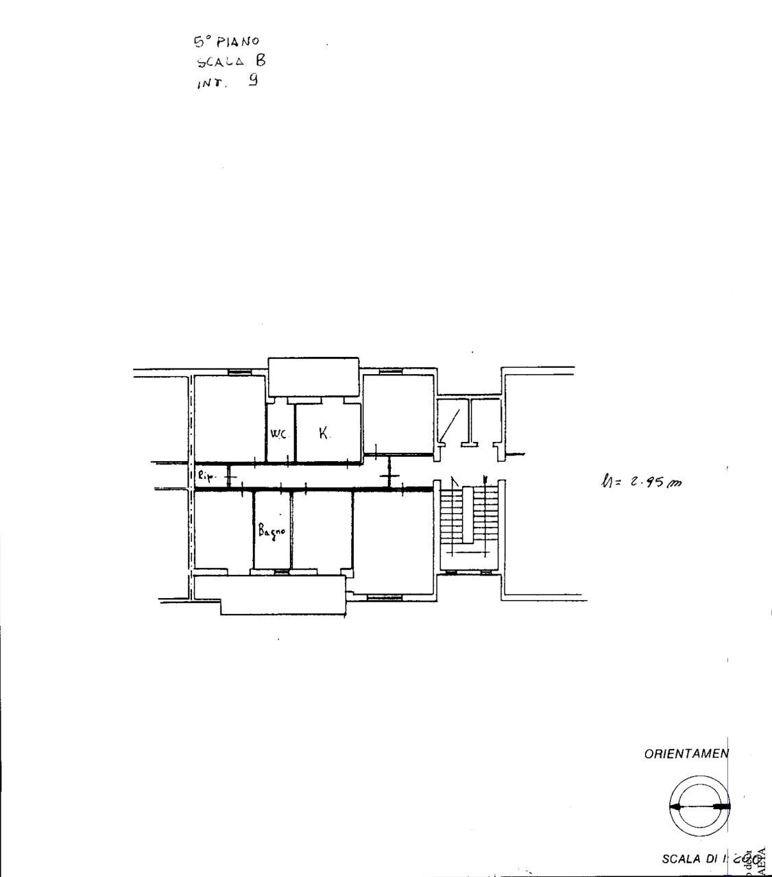 PLANIMETRIA APPARTAMENTO.jpg - Appartamento Via Gaetano Barresi, Siracusa - planimetria 1