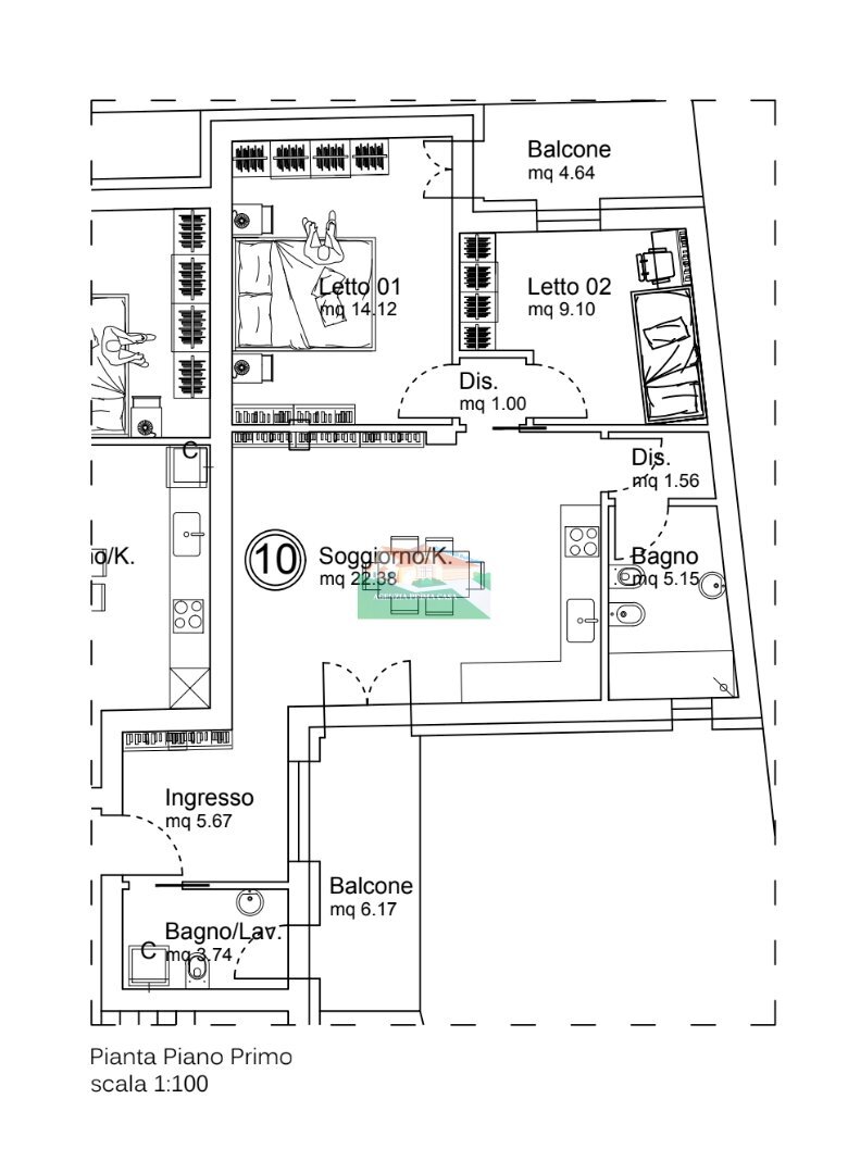 Screenshot 2026-02-10 alle 19.03.18.png - Appartamento VIA GUIDO NOVELLO, Ravenna - planimetria 1