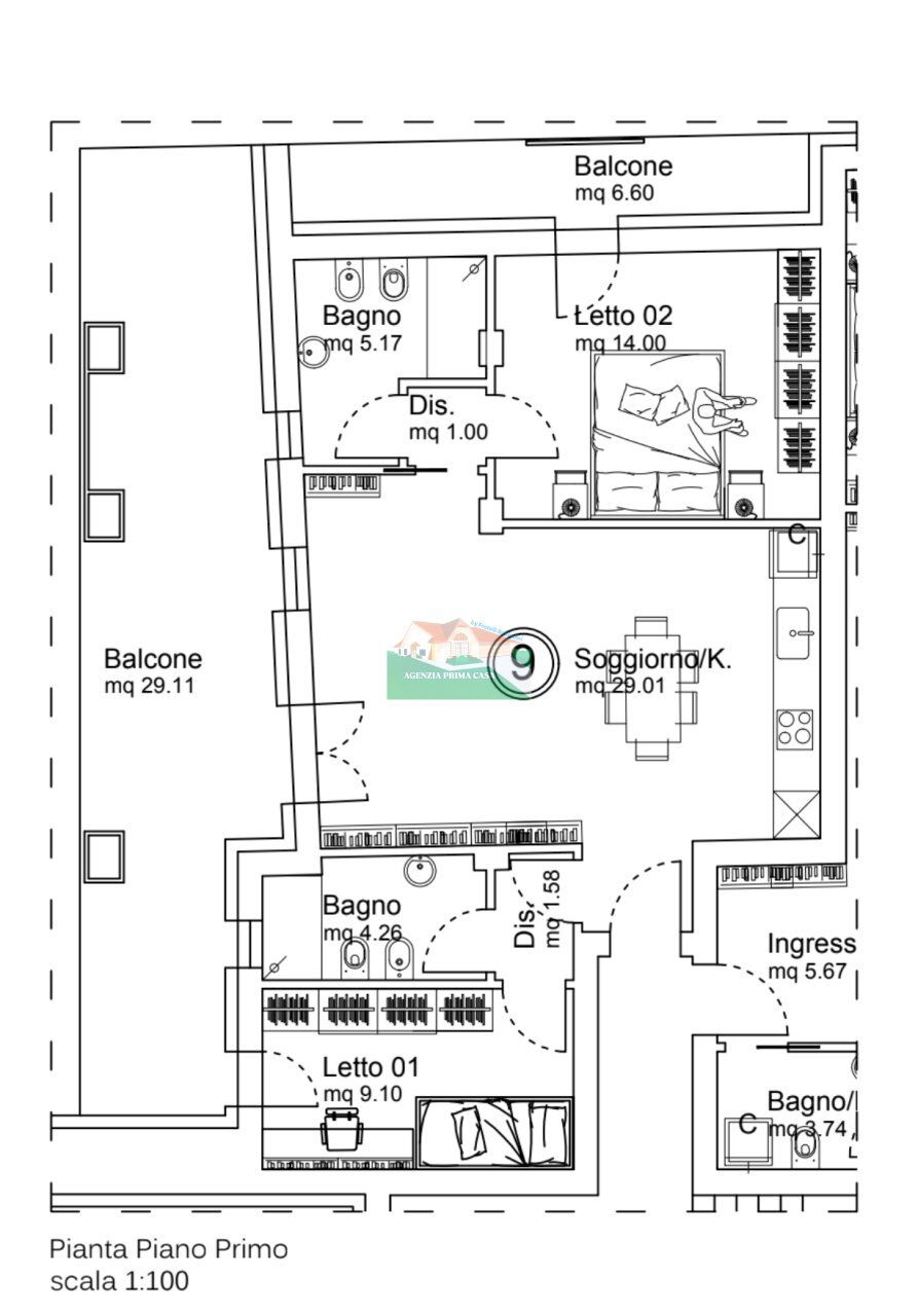 Screenshot 2026-02-10 alle 18.46.30.png - Appartamento VIA GUIDO NOVELLO, Ravenna - planimetria 1