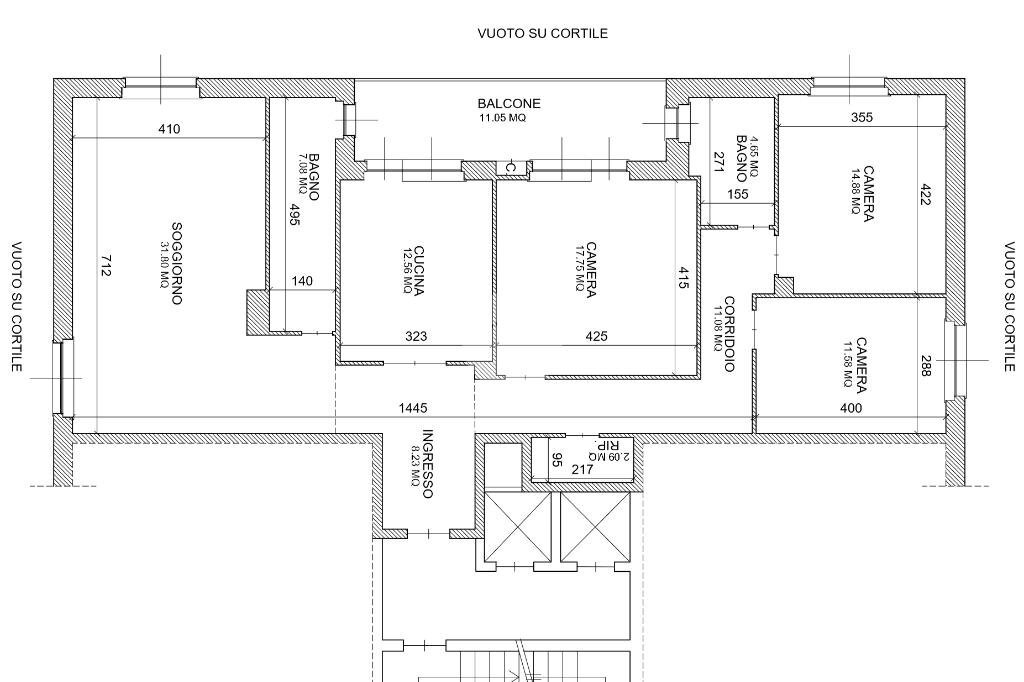 Apartment Via Dei Cacciatori, Nichelino - floor plans 1