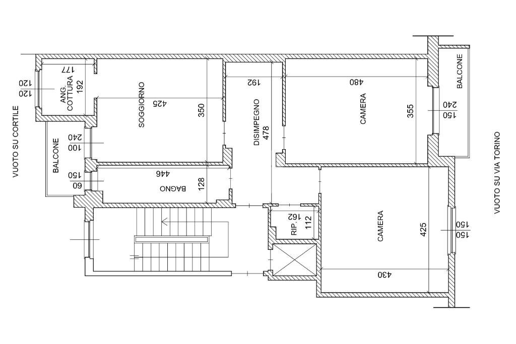 Appartamento Via Torino, Nichelino - planimetria 1
