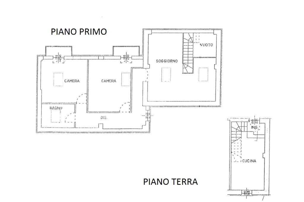 Casa semi indipendente Via riva, Moriondo Torinese - planimetria 1