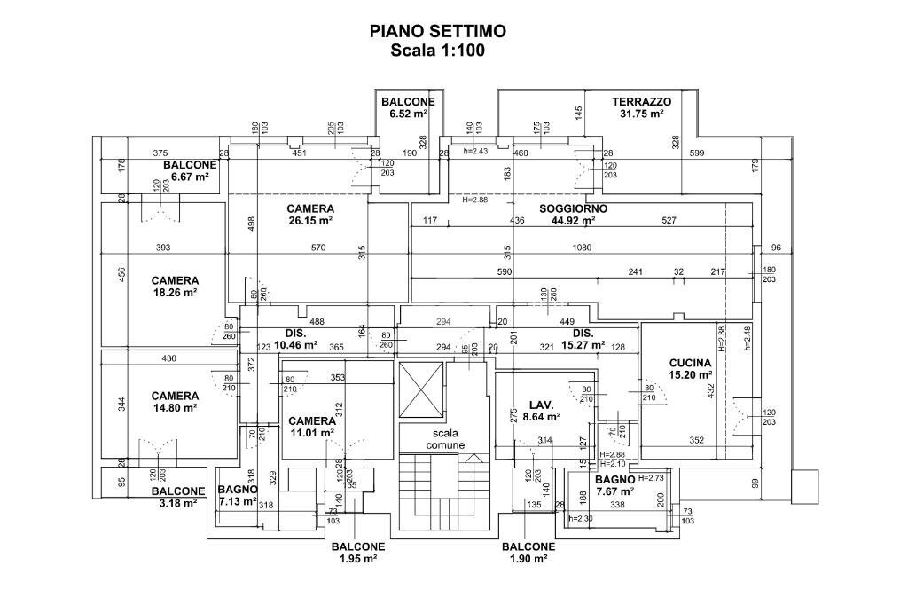 Apartment Via Carlo Marx, Carpi - floor plans 1