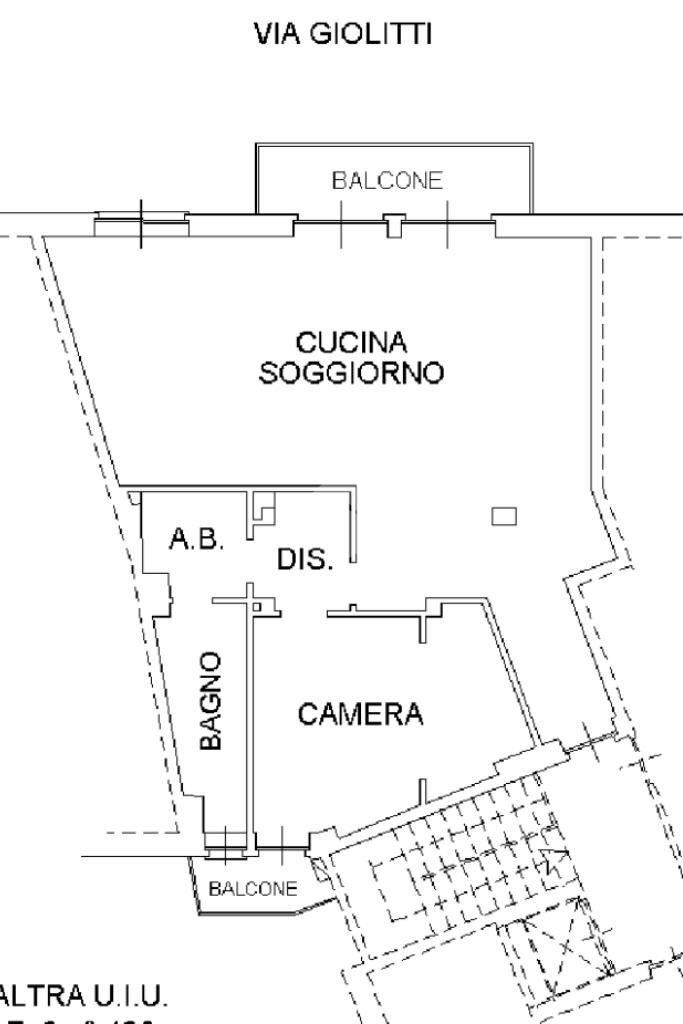 Bilocale Via giolitti, Rivoli - planimetria 1