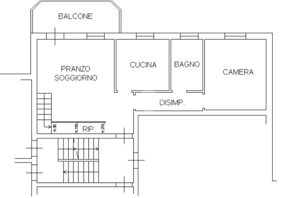 Four-room apartment Via nino tavoni, Marano sul Panaro - floor plans 1