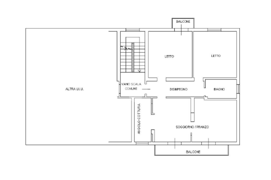 Three-room apartment Via Camillo Benso Conte di Cavour, Novellara - floor plans 1