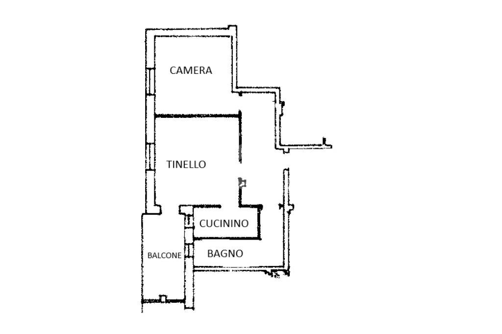 Bilocale Via cave, Bagnolo Piemonte - planimetria 1