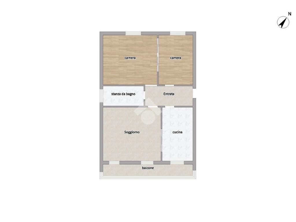 Trilocale Via Col di Lana, Reggio nell'Emilia - planimetria 1