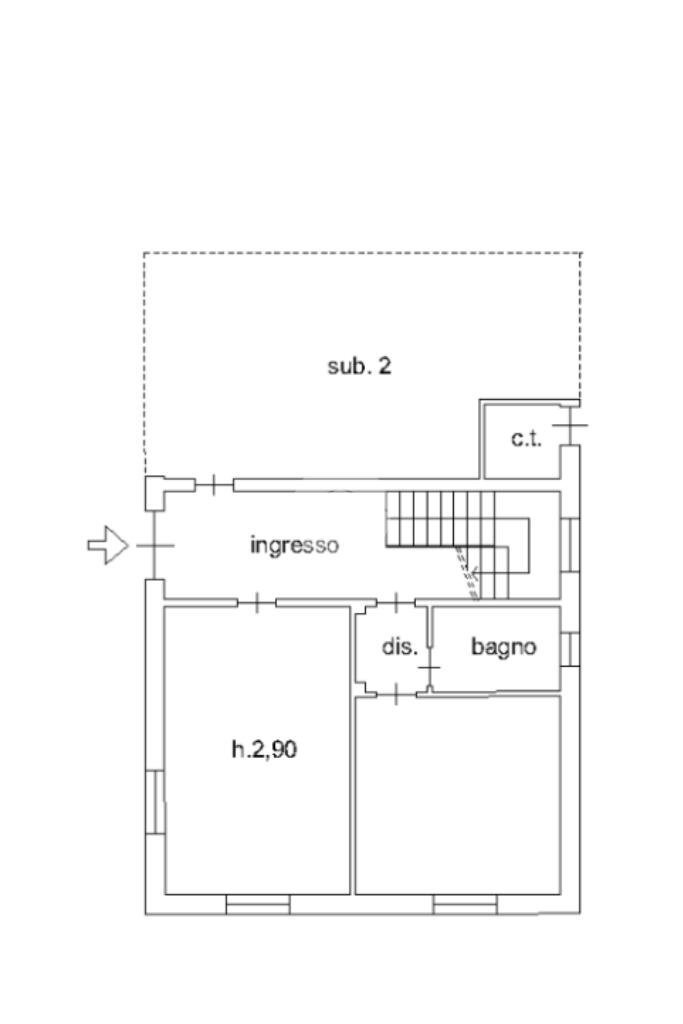 Independent house Localita Piano, Novello - floor plans 1