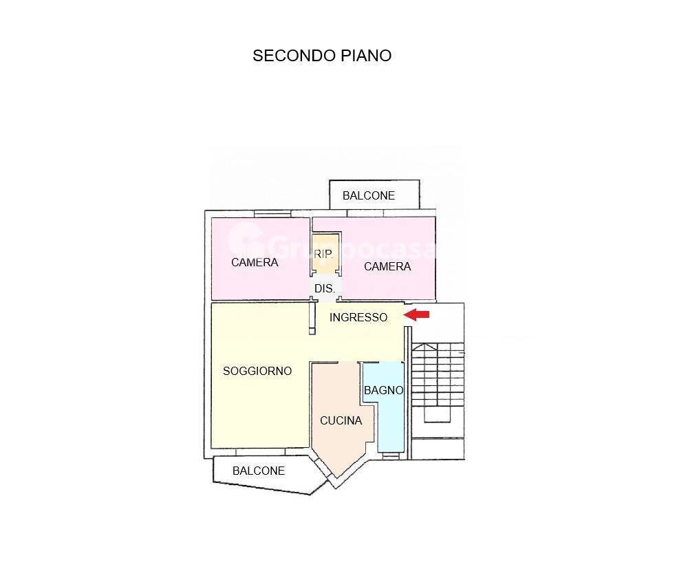 Foto 25 - Trilocale Viale Lombardia
 
17, Magenta - planimetria 1