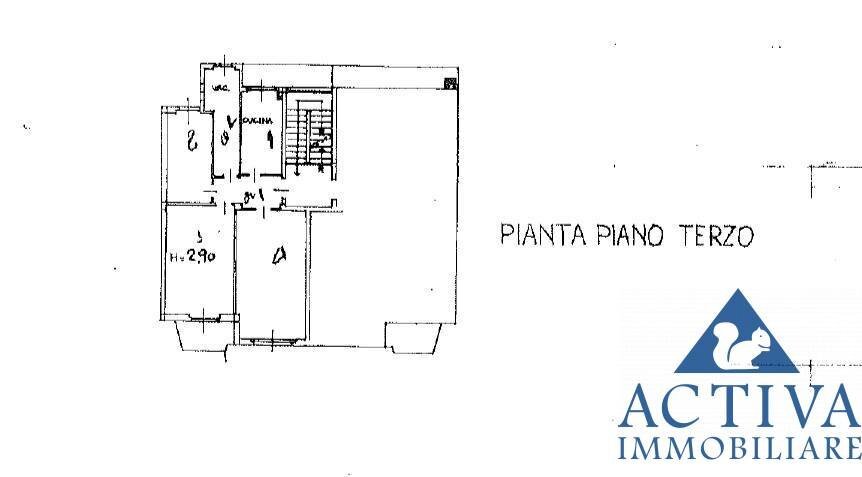 Foto 43 - Three-room apartment Piazza San Gregorio
 
15, Olgiate Olona - floor plans 1
