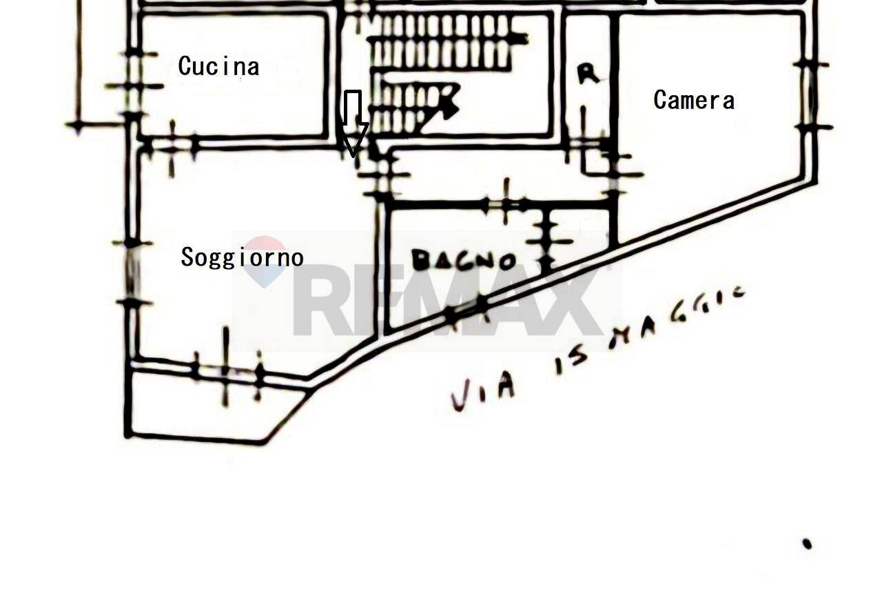 Pianta 2D - Bilocale VIA VALENTI
 
70, Valderice - planimetria 1