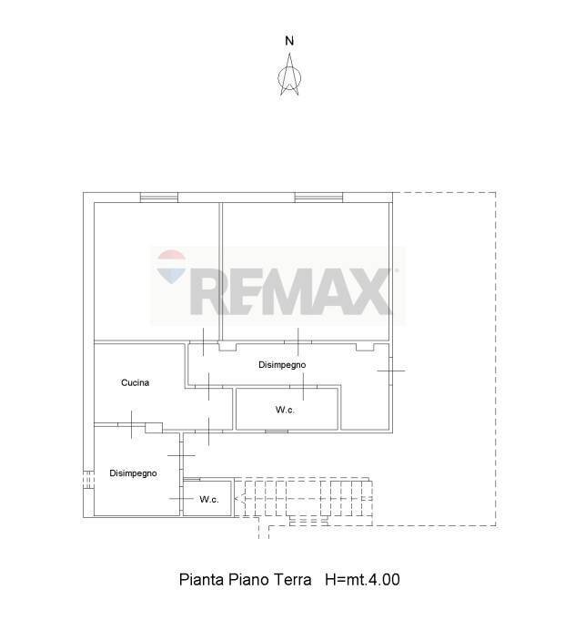 Pianta 2D - Bilocale via genova
 
39, Misterbianco - planimetria 1