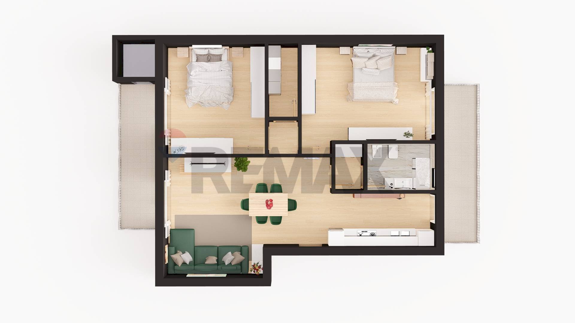 Pianta 3D - Trilocale Via San Filippo Neri
 
18, Catania - planimetria 1