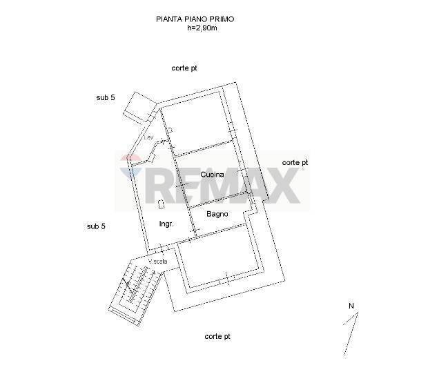 Pianta 2D - Trilocale Via delle Ciliegie
 
21, San Giovanni la Punta - planimetria 1