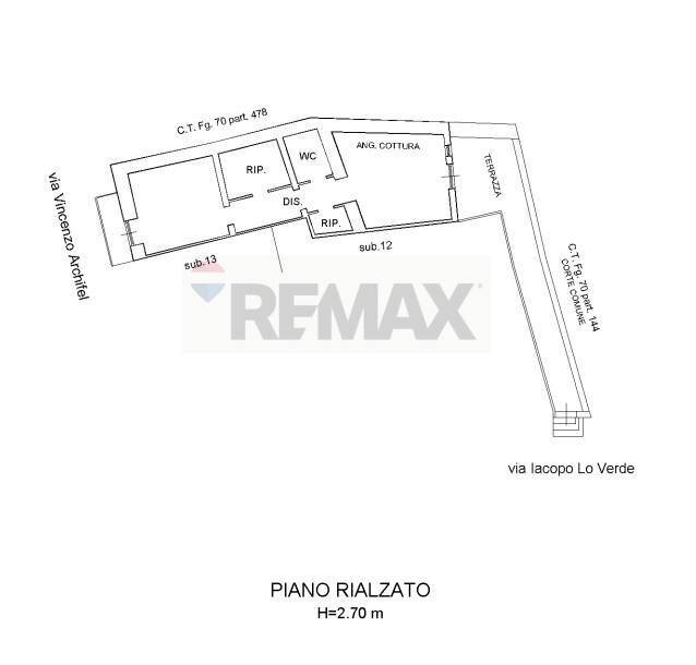 Pianta 2D - Trilocale Via Jacopo Lo Verde
 
18, Catania - planimetria 1