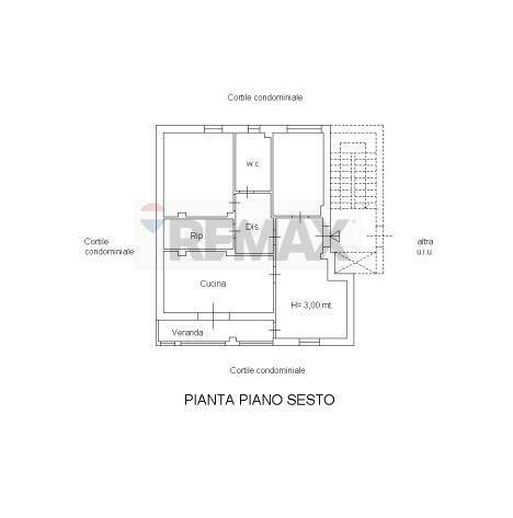 Pianta 2D - Quadrilocale Via Sardegna
 
16, Catania - planimetria 1