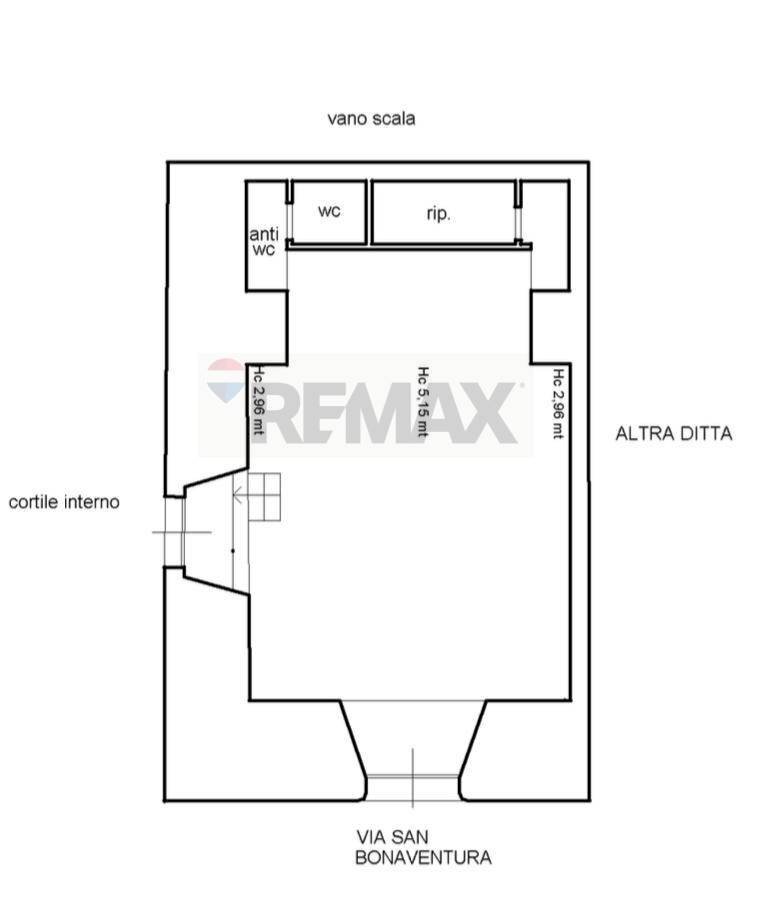 Pianta 2D - Negozio Caltagirone - planimetria 1