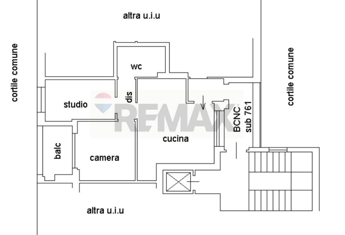 Pianta 2D - Two-room apartment Via Federico Engels
 
8, Milano - floor plans 1