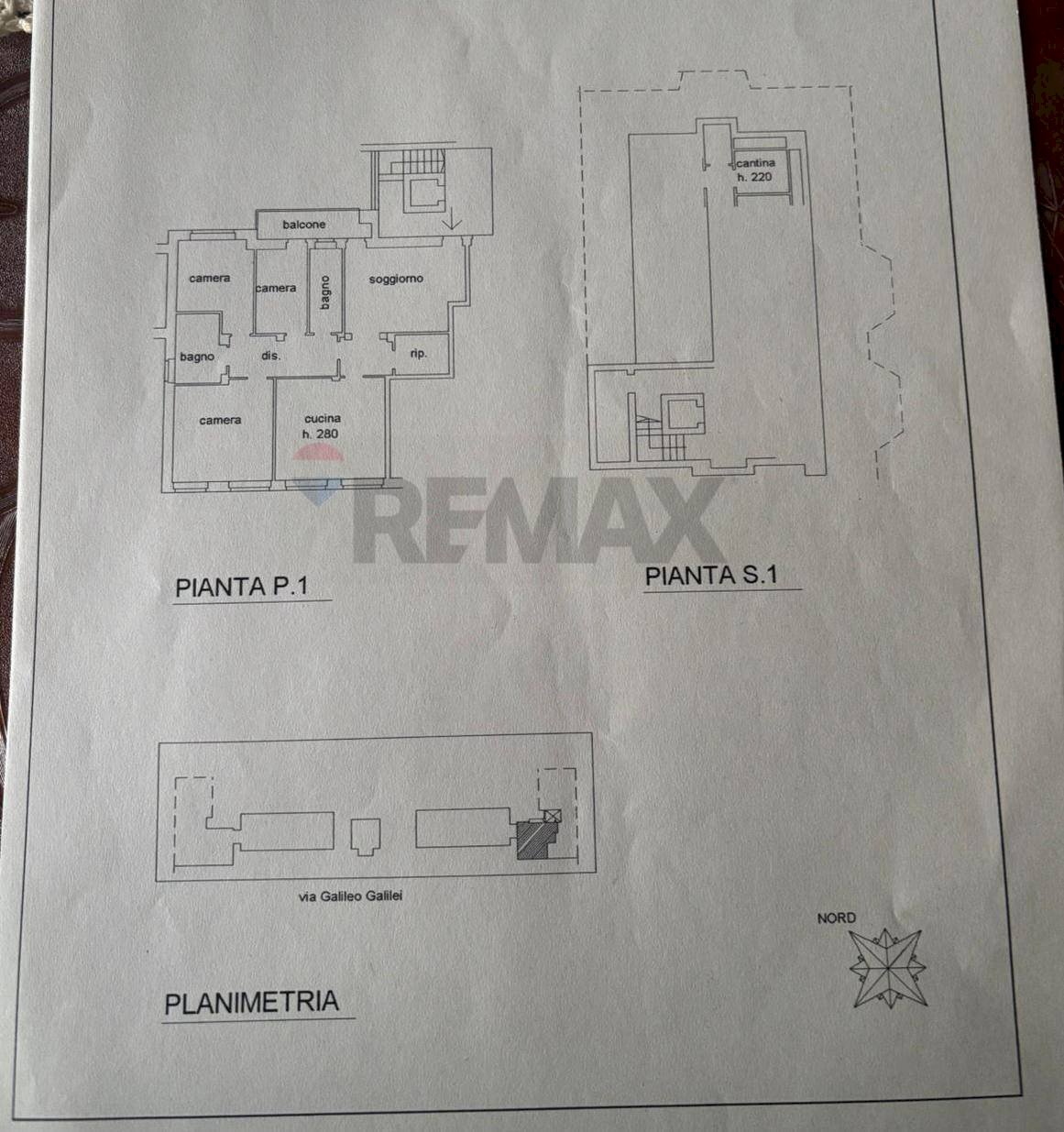 Pianta 2D - Four-room apartment Via Galileo Galilei
 
66, Novara - floor plans 1