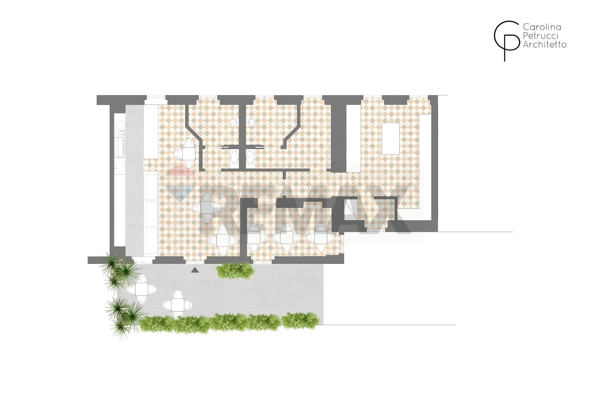 Pianta 2D - Commercial Activity via Pandina
 
22/1, Mulazzano - floor plans 1