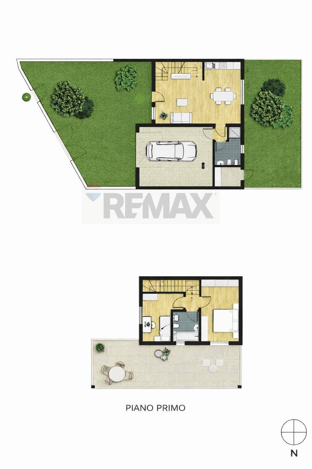 Pianta 2D - Villa a Schiera via Zecca, Pandino - foto 3