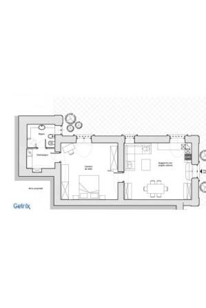 Two-room apartment via Giuseppe Mangili, 22, Roma - floor plans 1