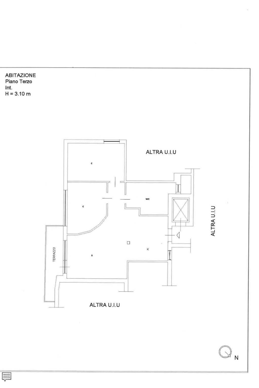 Three-room apartment via Archimede, 150, Roma - floor plans 1