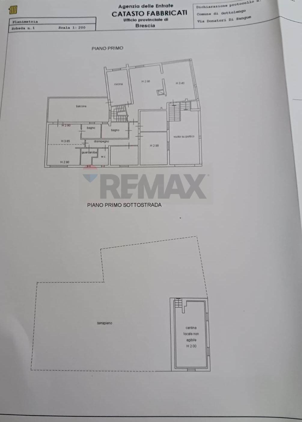 Pianta 2D - Casa indipendente Gottolengo - planimetria 1