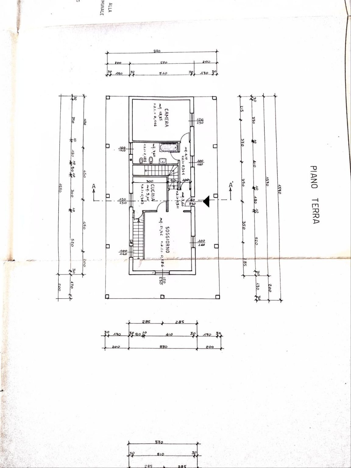 Villa via Leonardo da Vinci, Borgo Ticino - planimetria 1