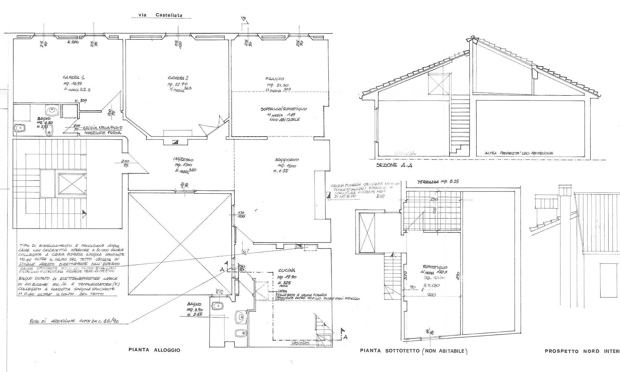 Apartment via Rialto, Bologna (neighborhood Centro Storico) - floor plans 1