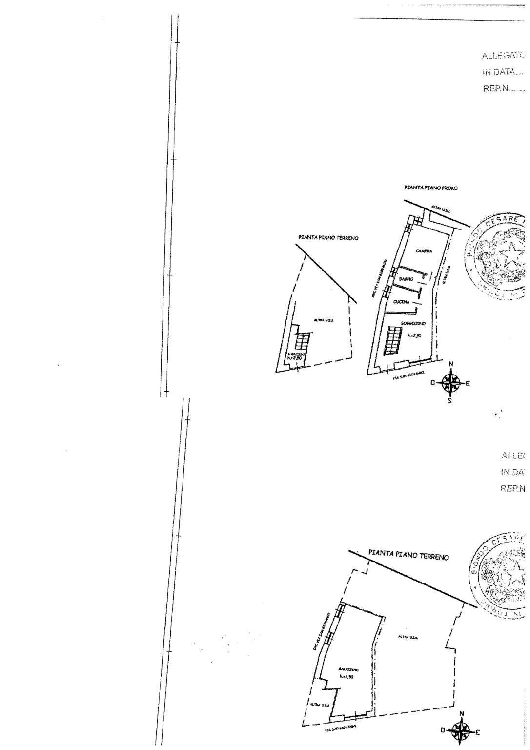 Three-room apartment via San Giovanni Bosco, 1, Foglizzo - floor plans 1