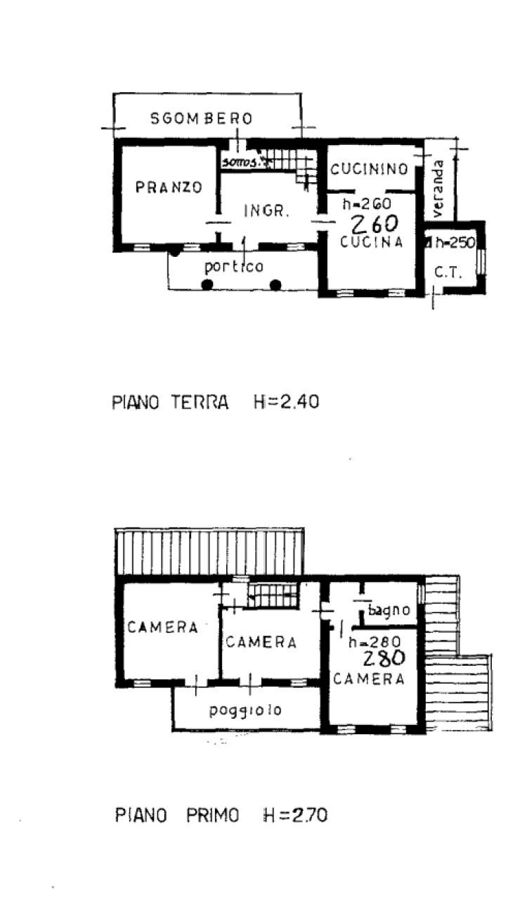 Villa via Montegrotto, 39, Abano Terme - planimetria 1