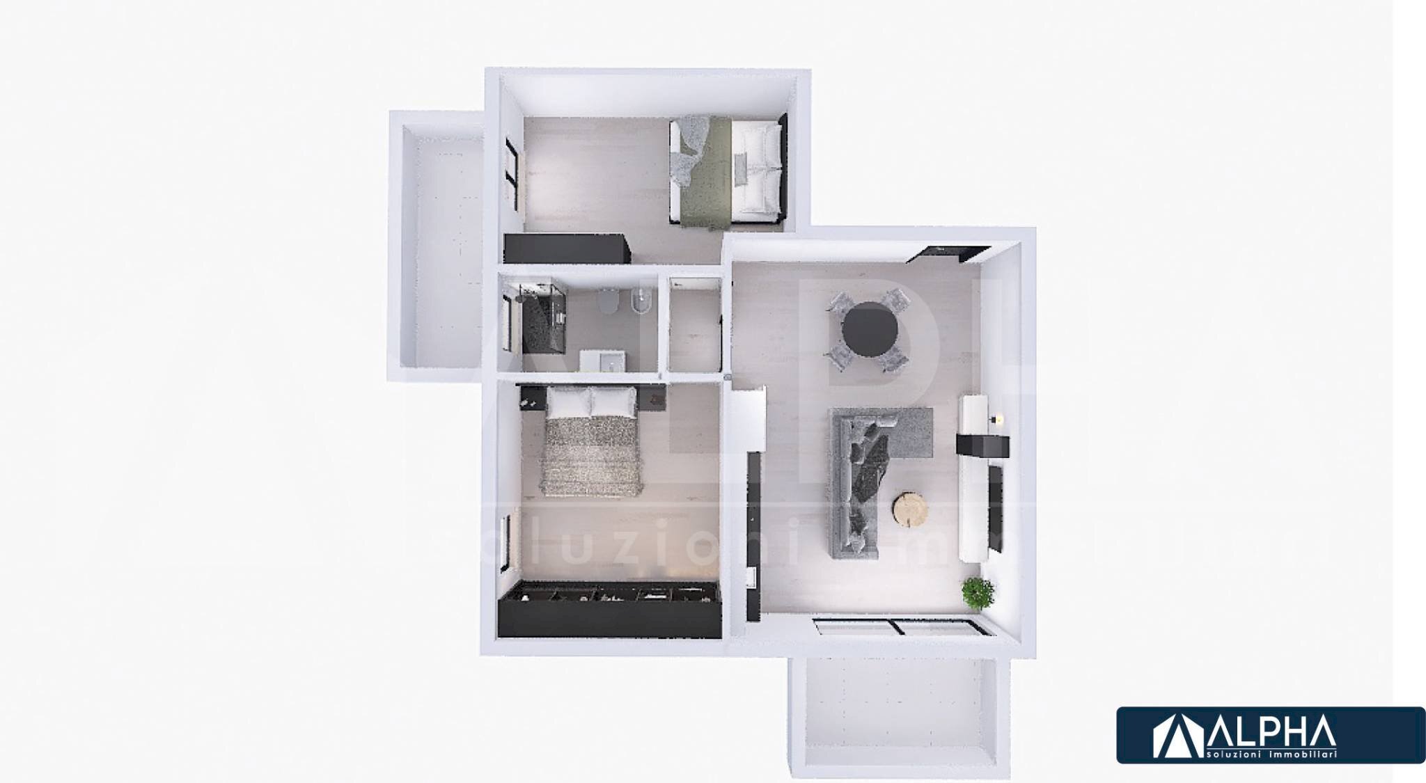 Trilocale via Giovanni Maroncelli, Gatteo - planimetria 1